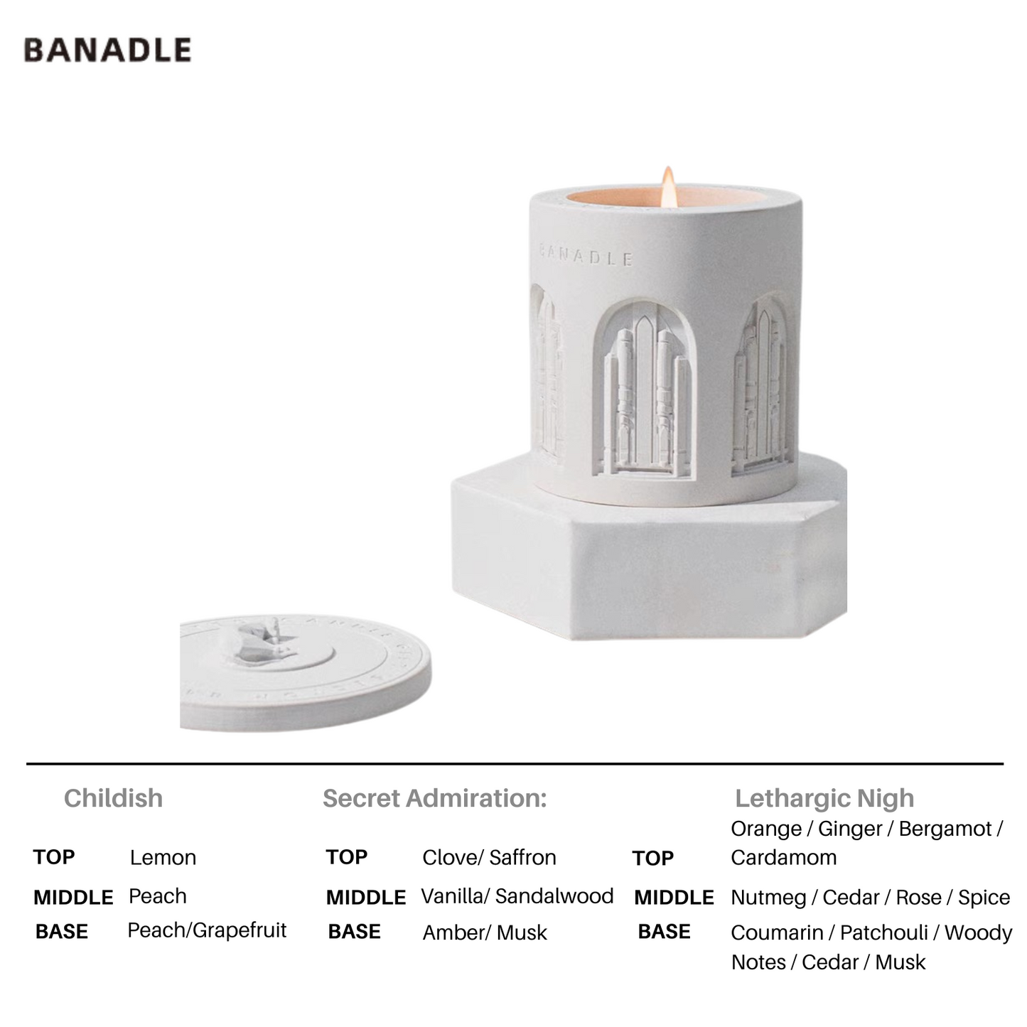 BANADLE- Light of Architecture Candle [Cat Palace]